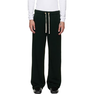 Les Tien Les Tien Green French Terry Classic Sweatpants