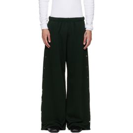 Les Tien Les Tien Green Heavyweight Party Snap Sweatpants