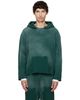 Les Tien Les Tien Green Heavyweight Raw Raglan Hoodie - 1