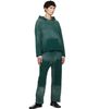 Les Tien Les Tien Green Heavyweight Raw Raglan Hoodie - 4