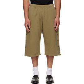 Les Tien Les Tien Khaki Part Snap Shorts