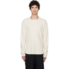Les Tien Les Tien Off-White Thermal Baseball Hem T-shirt