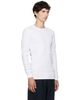 Les Tien Les Tien White Thermal Fitted Long Sleeve T-shirt - 2