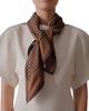Lescarf lescarf Striped Silk Scarf - 1