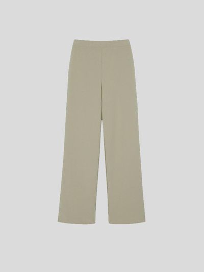 LESEIZIEME BOOT CUT BANDING SLACKS - BEIGE