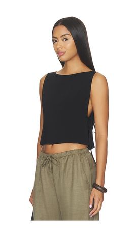 LESET LESET Ari Boatneck Tie Top
