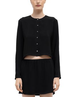 Leset Leset Ari Crop Cardigan Sweater
