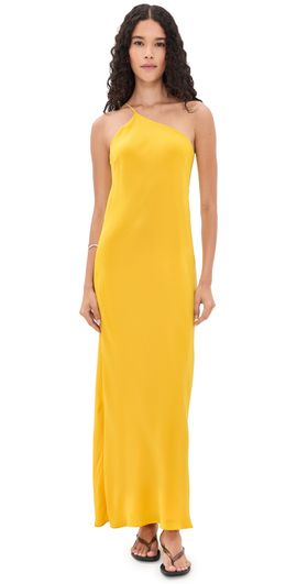 Leset Leset Arielle One Shoulder Dress Daffodil