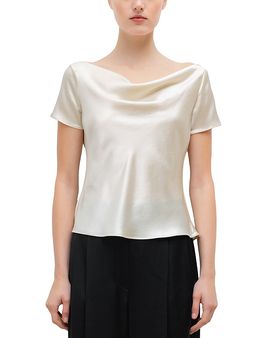 Leset Leset Barb Draped Neck Top