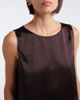 Leset Leset Barb lace-trimmed satin crop top - 3