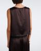 Leset Leset Barb lace-trimmed satin crop top - 5