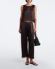 Leset Leset Barb lace-trimmed satin crop top - 6