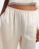 Leset Leset Barb lace-trimmed satin wide-leg pants - 3