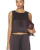 LESET LESET Barb Lace Crop Sleeveless Crew - 1