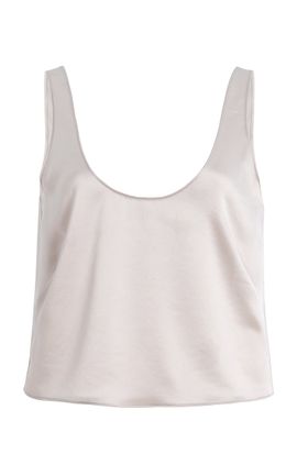 Leset Leset Barb Scoop Satin Tank Top