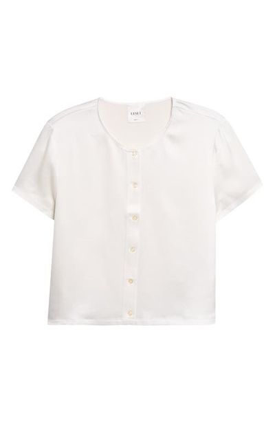 LESET LESET Barb Short Sleeve Top