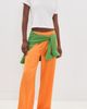 Leset Leset Barb Wide Leg Pants Mandarine - 5