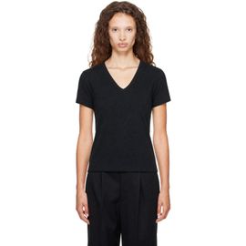 LESET LESET Black Margo V Neck T-shirt