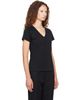 LESET LESET Black Margo V Neck T-shirt - 2