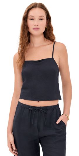 Leset Leset Daniel Square Neck Tank Midnight