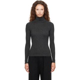 LESET LESET Gray Lauren Long Sleeve Turtleneck