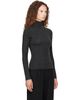 LESET LESET Gray Lauren Long Sleeve Turtleneck - 2