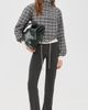 Leset Leset Lauren Straight Leg Pants Charcoal - 5