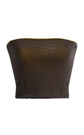 Leset Leset Milo Reversible Cotton Bandeau Top