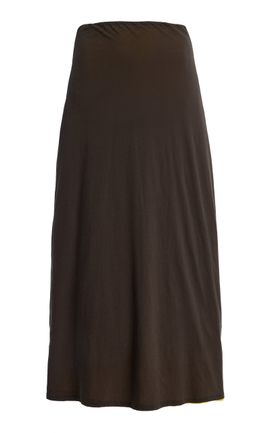 Leset Leset Milo Reversible Cotton Midi Skirt