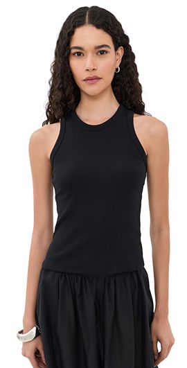 Leset Leset Nando High Neck Tank Black