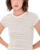 Leset Leset Nando Stripe Slim Fit Tee NATURAL/MIDNIGHT STRIPE - 1