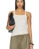 LESET LESET Nando Stripe Square Neck Tank - 1