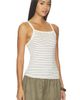 LESET LESET Nando Stripe Square Neck Tank - 2