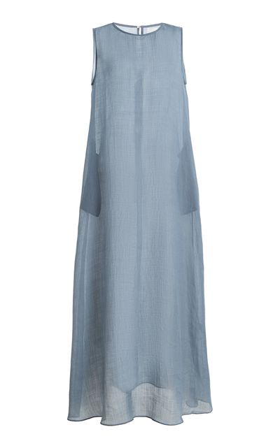 Leset Leset Niko Sleeveless Chiffon Maxi Dress