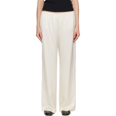LESET LESET Off-White Barb Wide Leg Trousers