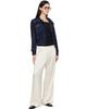 LESET LESET Off-White Barb Wide Leg Trousers - 5