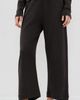 Leset Leset Pointelle Crop Wide Leg Pants Hickory Melange - 2