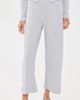 Leset Leset Pointelle Crop Wide Leg Pants Light Grey Melange - 2