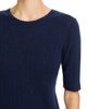 Leset Leset Pointelle Mid Sleeve Slim Fit Tee - 3