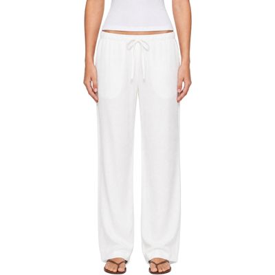 LESET LESET White Daniel Drawstring Pocket Trousers