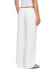 LESET LESET White Daniel Drawstring Pocket Trousers - 3
