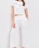 Leset Leset Yoko Lace Crop Pants White - 5