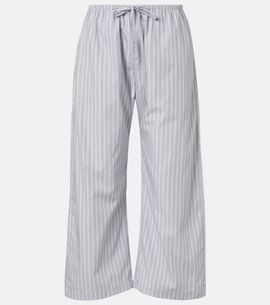 Leset Leset Yoshi striped cotton-blend wide-leg pants