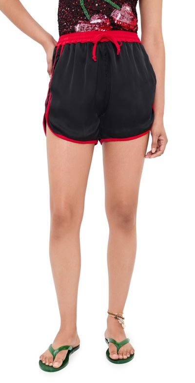 Leslie Amon Leslie Amon Boxer Shorts Black and Red