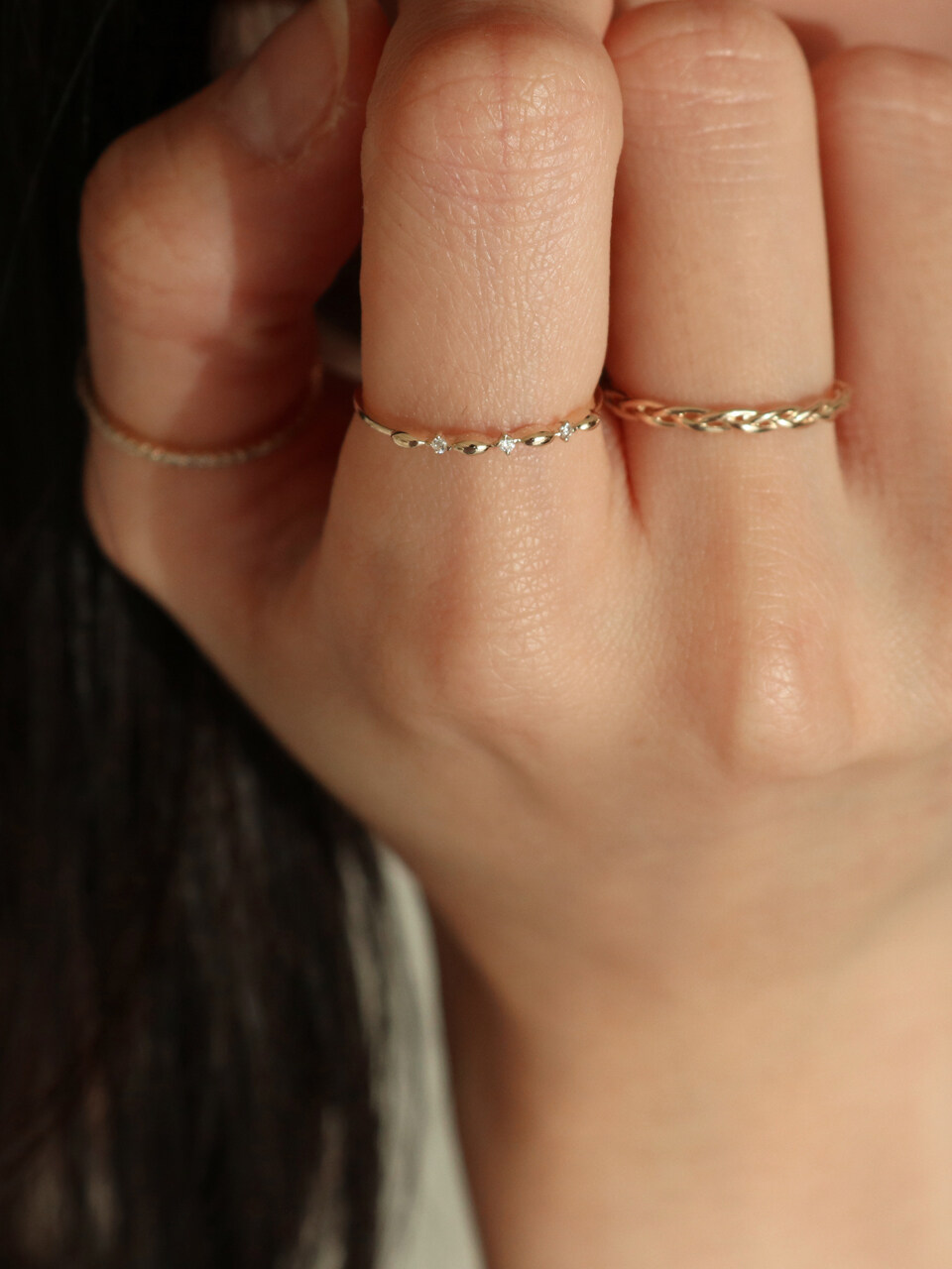 Less is more 14K Gold Lace Ring