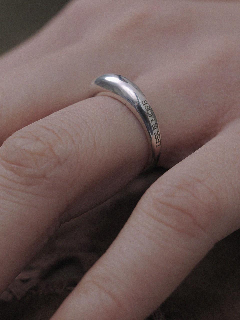 Less is more Dome Ring [Silver]