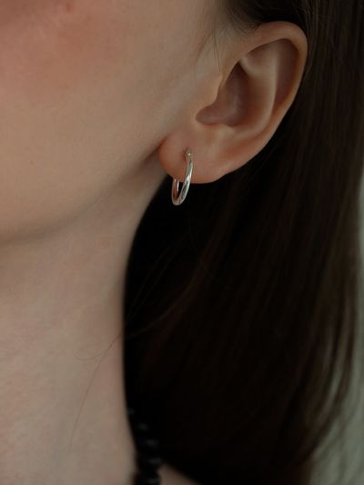 Less is more Silver Ring Earring