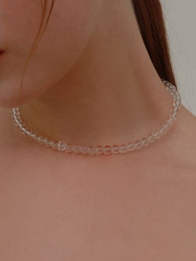 Less is more White Quartz Necklace