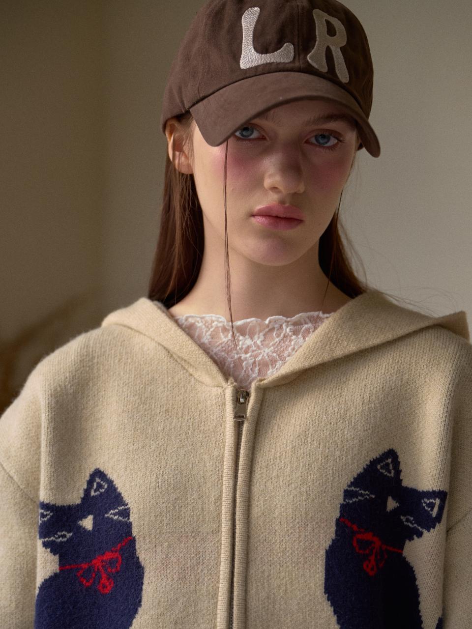 leterie Vintage Cotton 6-Panel Cap [Brown]
