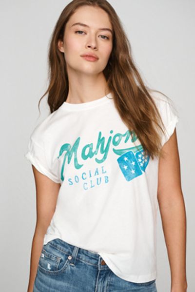 Letluv 100% Cotton Mahjong Graphic Tee